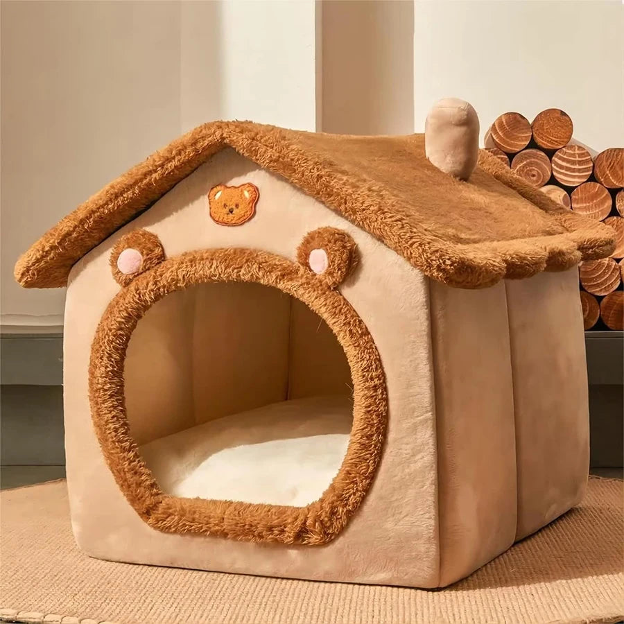 Casa Plegable para Mascotas, Desmontable y Lavable, Cueva para Gatos, Sofá Cama para Perros Extra Pequeños y Gatos Pequeños y Medianos
