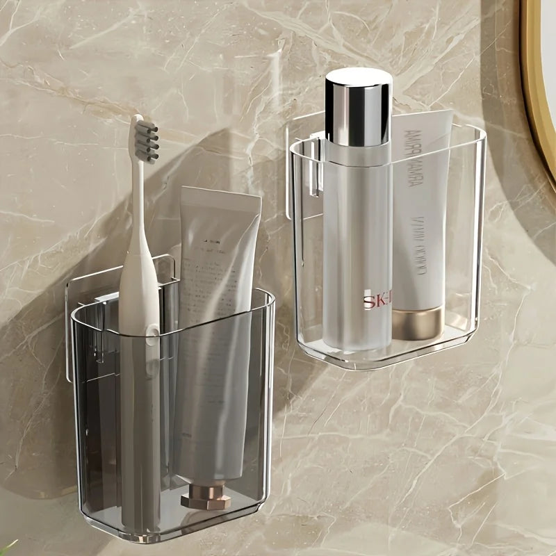 Soporte de Pared para Cepillos de Dientes, Organizador Adhesivo para Baño sin Taladrar, Organizador y Almacenamiento para Cocina y Baño