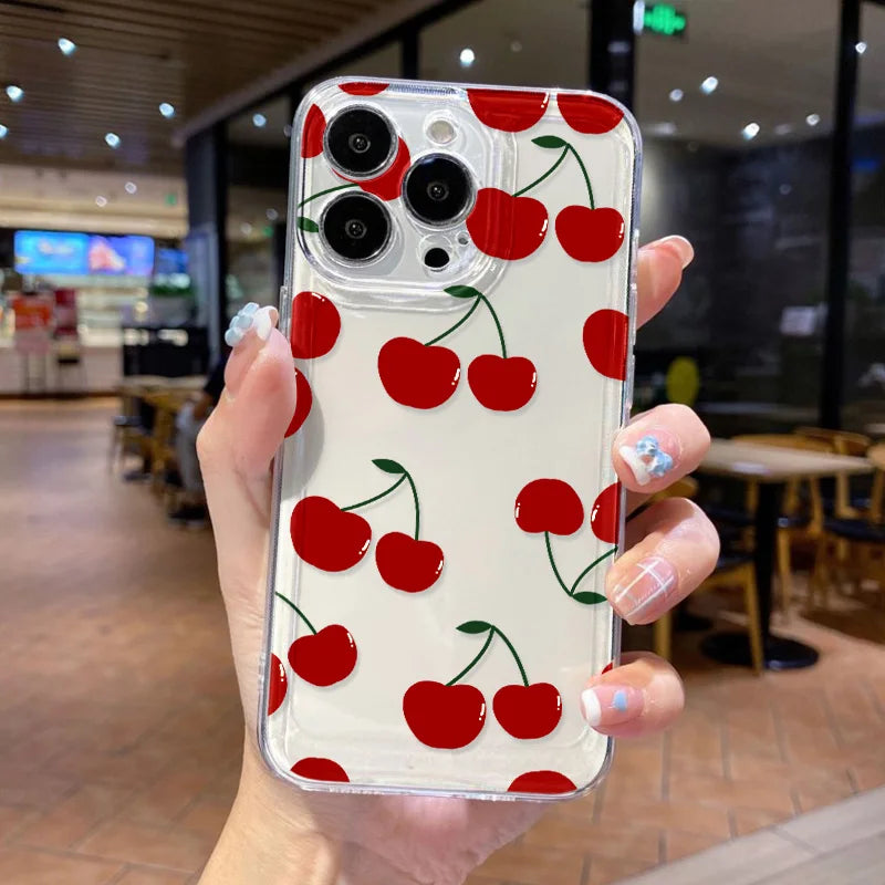 Funda Floral Transparente iPhone