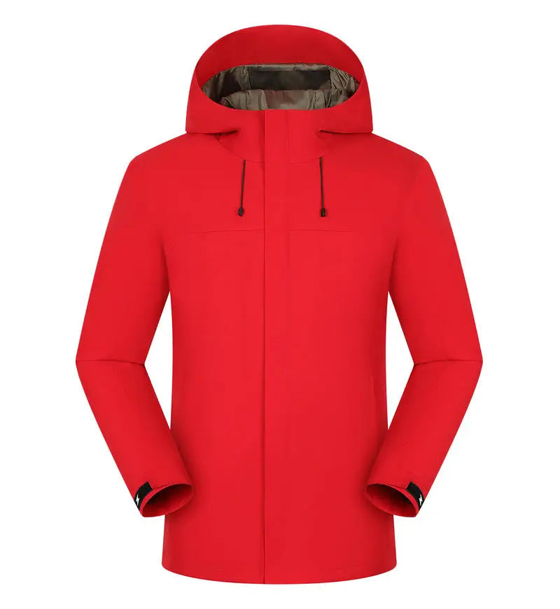 Chaqueta de invierno con calefacción de grafeno, abrigo de esquí impermeable a prueba de viento, Parka de montañismo con aislamiento de algodón, logotipo personalizado gratis