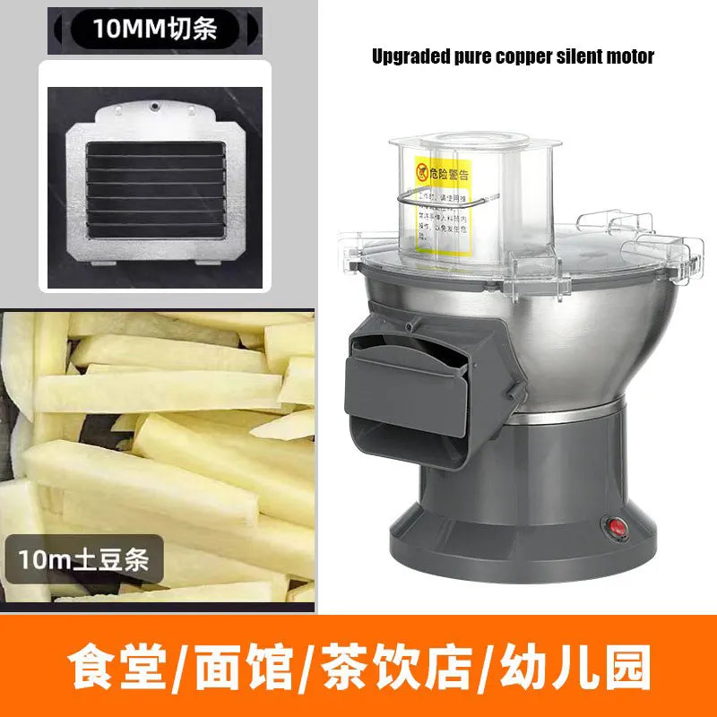 Electric potatoes French fries chips cutter Slicer carrot dicing machine shredding grater machine Ham Granulator food processor