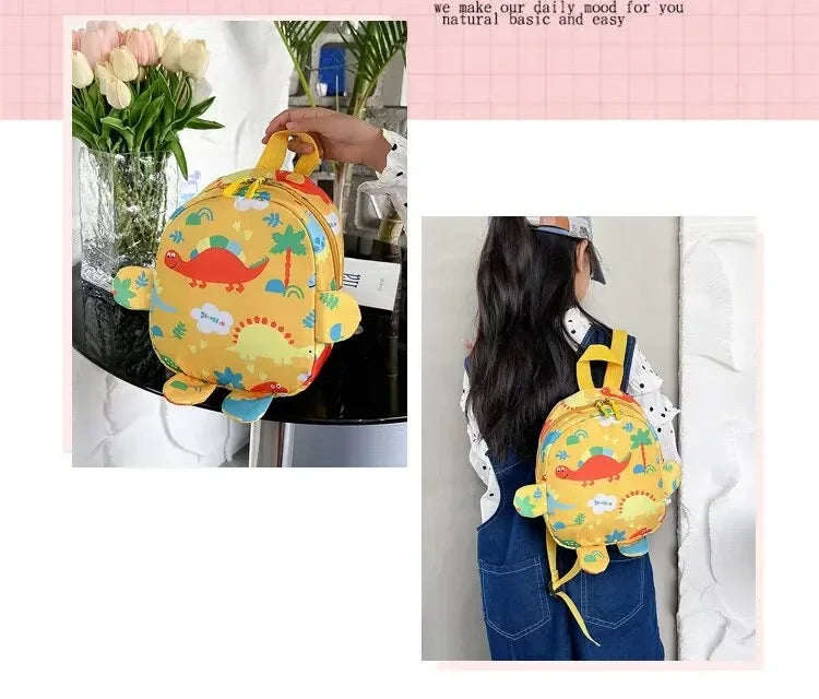 Mochilas bonitas de dinosaurio de dibujos animados para bebé, mochila escolar para guardería, mochilas escolares para niños y niñas, mochila ajustable con animales para chico