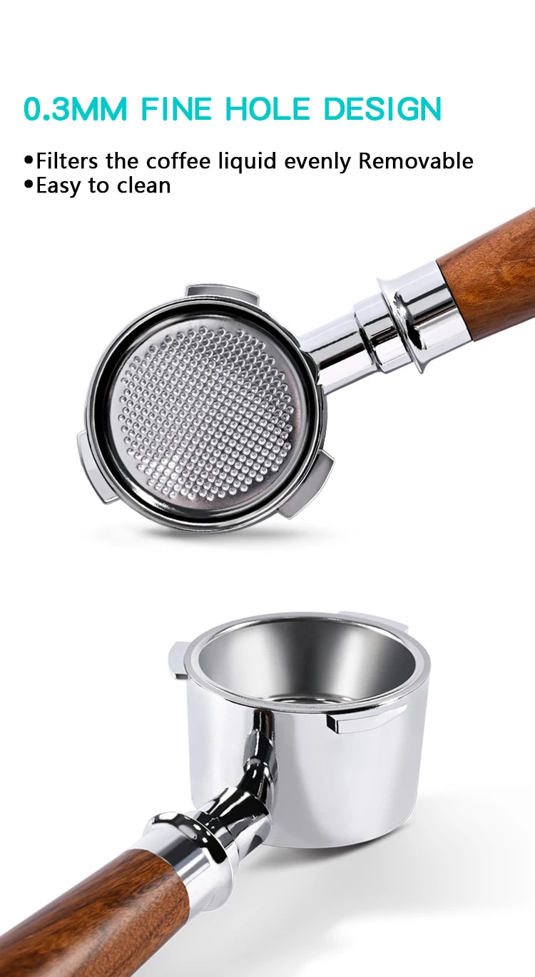 Portafiltro sin fondo para café, 51mm, para Homix H11 Oster Cecotec Hibrew, cesta de filtro de repuesto de 1 y 2 tazas, accesorio para máquina de café expreso