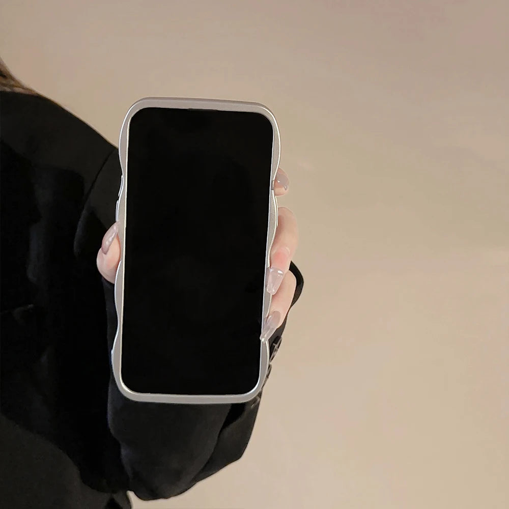 Nueva funda de teléfono ondulada para hombres y mujeres para iPhone 12 13 14 15 16 Pro Max a prueba de golpes disipar el calor fundas blandas de silicona carcasa protectora