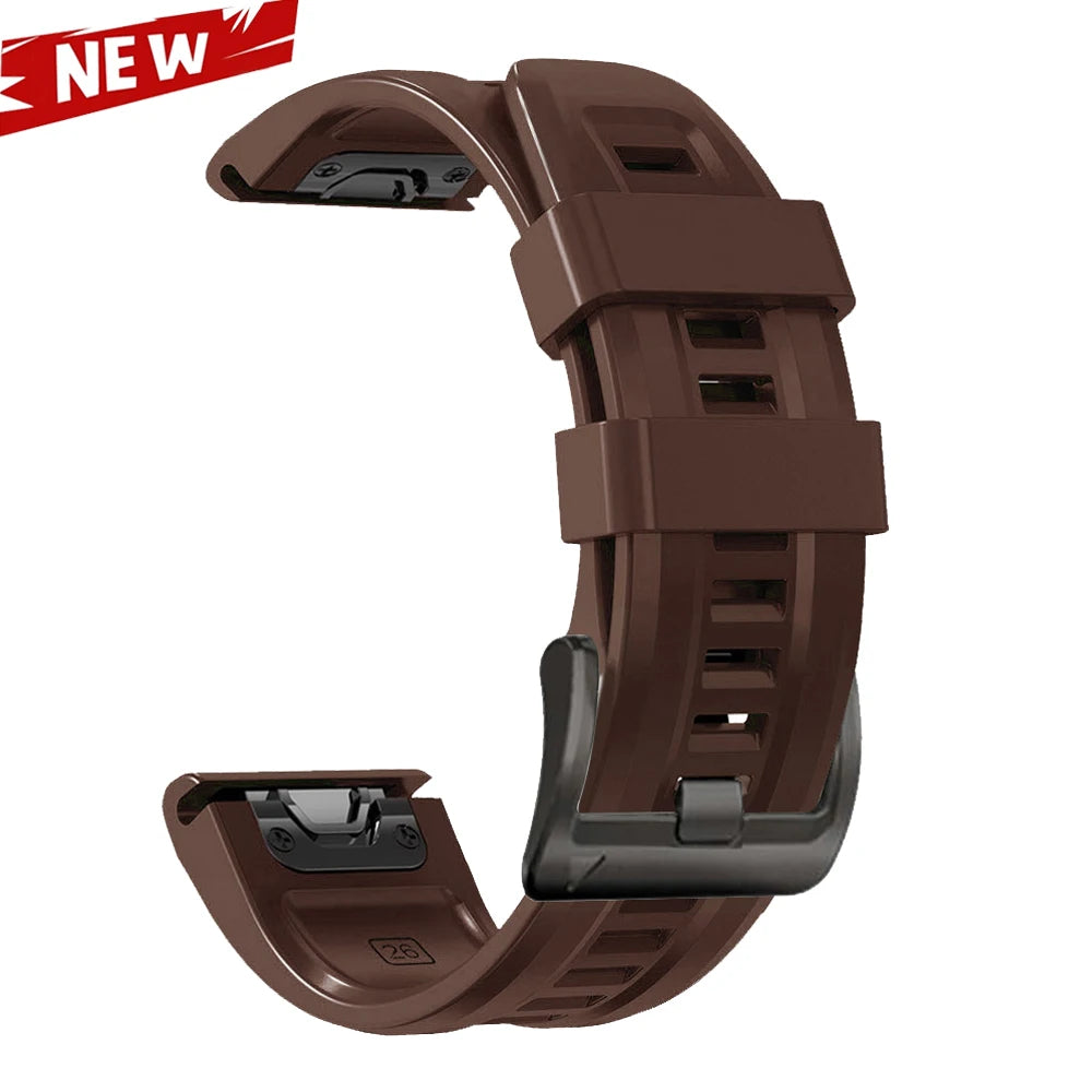 Correa deportiva de silicona QuickFit de 26 y 22mm para Garmin Fenix 7 7X PRO 6 6X GPS 5 5X Plus 3 HR Epix Pro instinto 2X