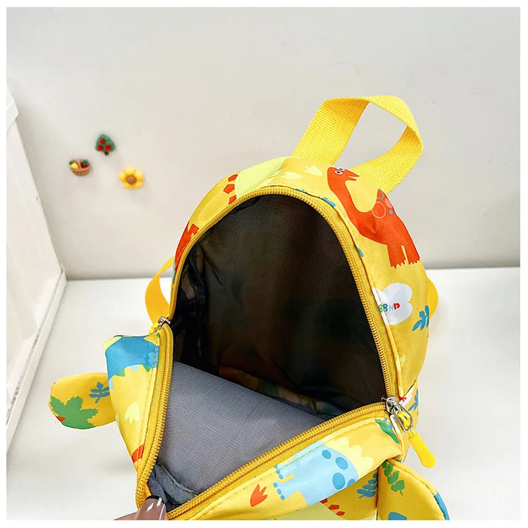 Bolsa bonita para niños, mochilas escolares con dibujos de dinosaurios para niños, mochila de viaje para exteriores preescolar para guardería, antipérdida