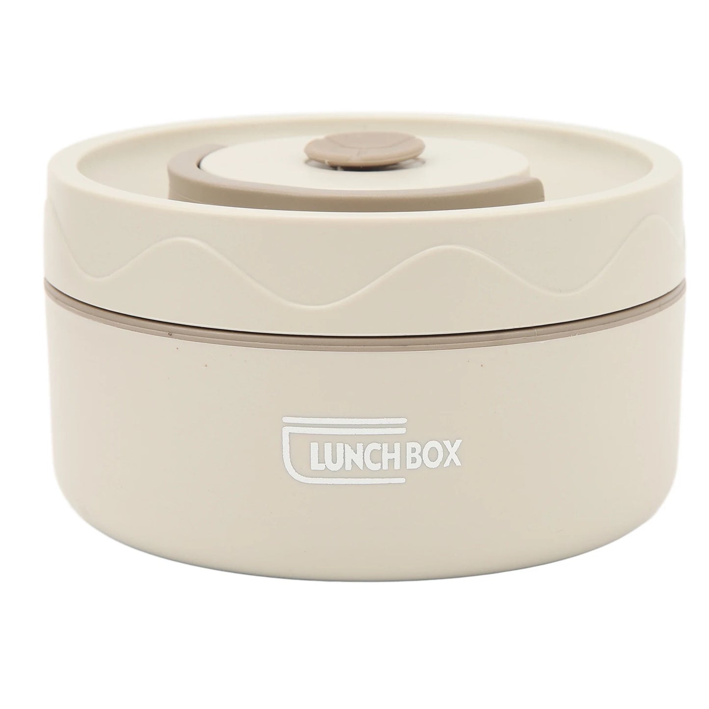 Olla de cocina térmica de aislamiento térmico de 440ml, recipiente térmico portátil de doble capa de acero inoxidable con forma redonda, 1 Uds.