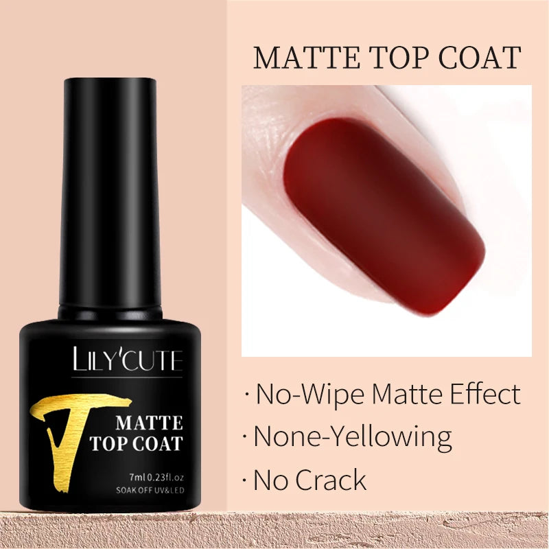 LILYCUTE-esmalte en Gel para uñas, barniz semipermanente para manicura, con LED UV, 129 colores, 7ML
