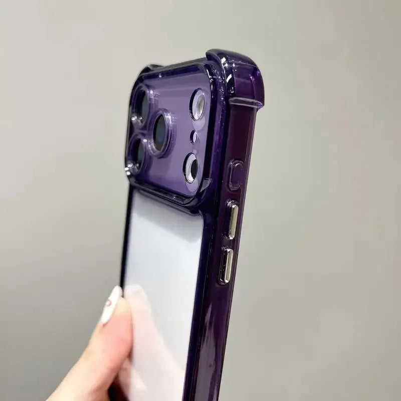 Funda de teléfono transparente a prueba de golpes de lujo para iPhone 17 Pro 16 15 14 13 12 11 17 Pro Max 17 Air Clear funda de parachoques suave