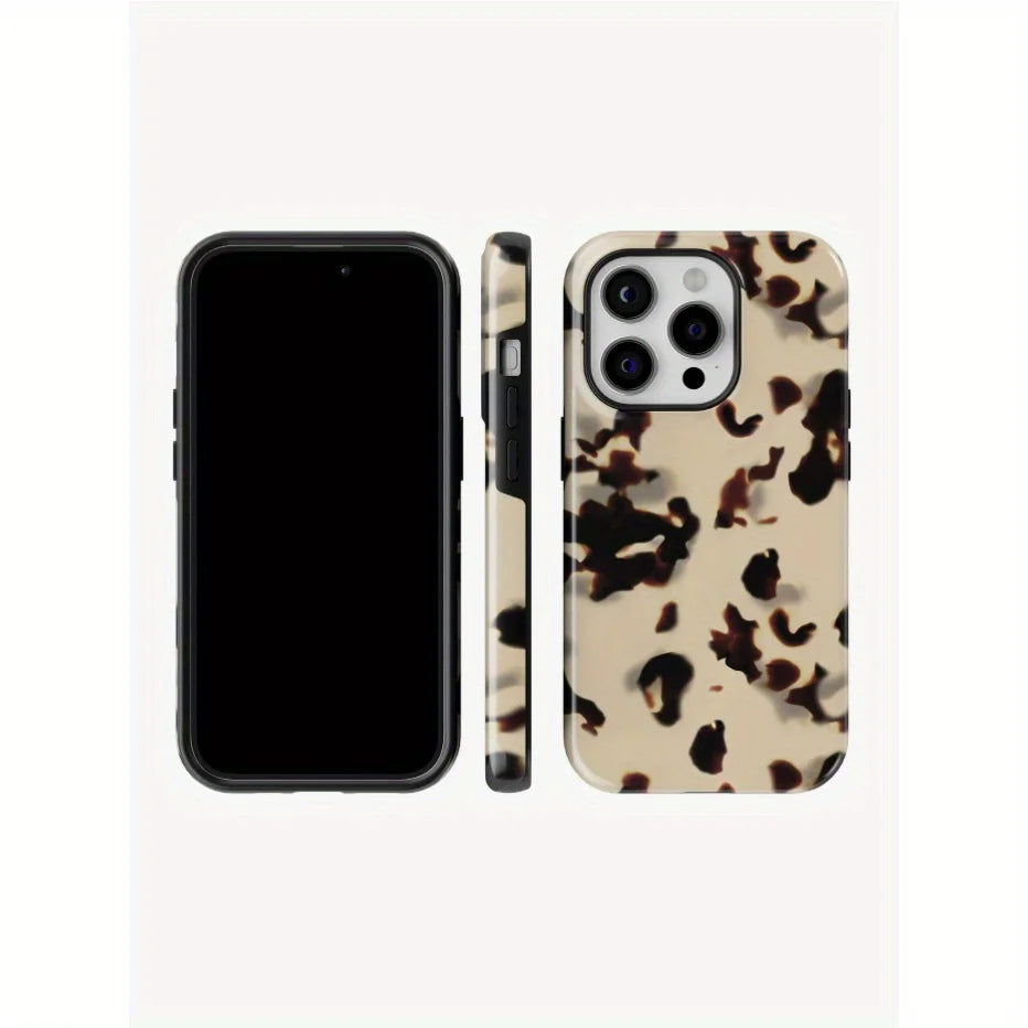 Funda de teléfono para iPhone 16 15 14 13 12 11 X XS XR XSMAX 7 8 Pro Max Plus cubierta trasera de doble capa elegante y minimalista de lujo