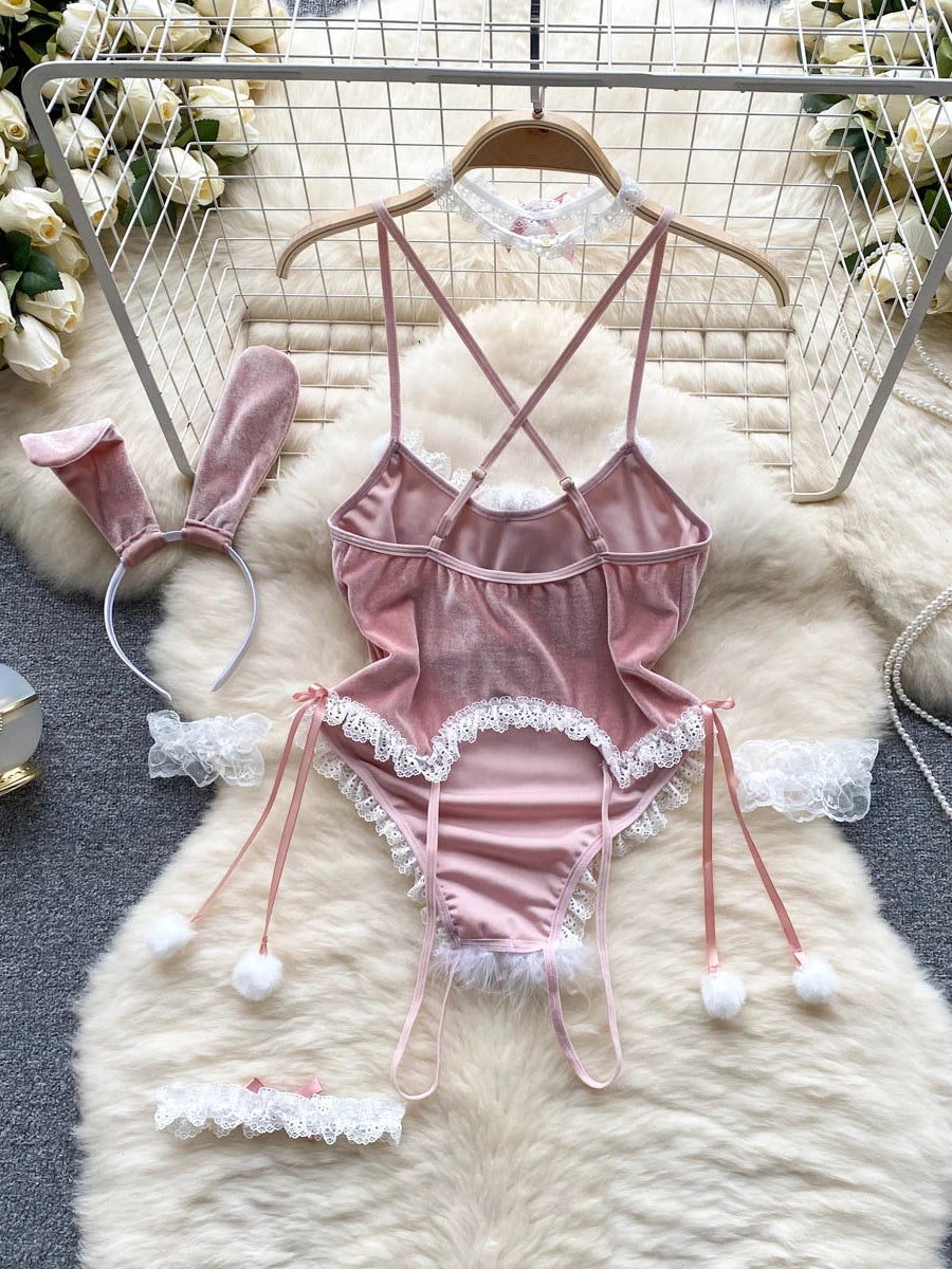 Ropa de dormir para fiesta de San Valentín, Catsuits combinados, peleles de tiras de malla eróticos íntimos ajustados, monos de mujer, lencería, conjuntos sexys