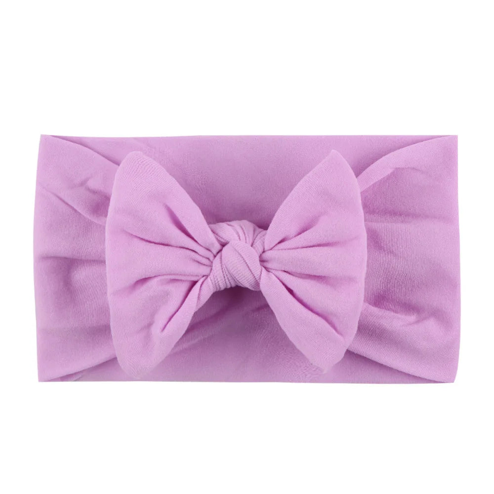 Diademas con lazo para niñas, banda elástica suave para el cabello, accesorios para el cabello de bebé recién nacido, regalos para fiestas, pañuelos para la cabeza para niñas