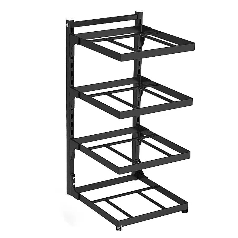 Estante de almacenamiento para fregadero de cocina, estante de almacenamiento para cocina multicapa para armarios de estufa para el hogar, estante para ollas ajustable