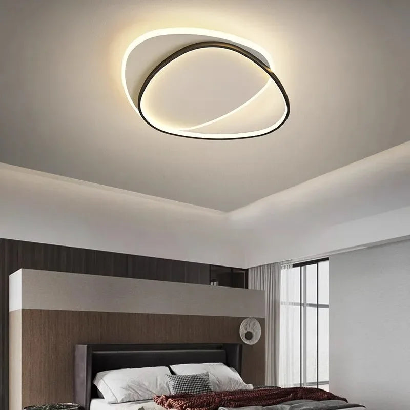 Luces de techo LED redondas modernas para dormitorio Simple, lámparas de estudio para sala de estar, iluminación interior, decoración del hogar, accesorios de lámpara brillante