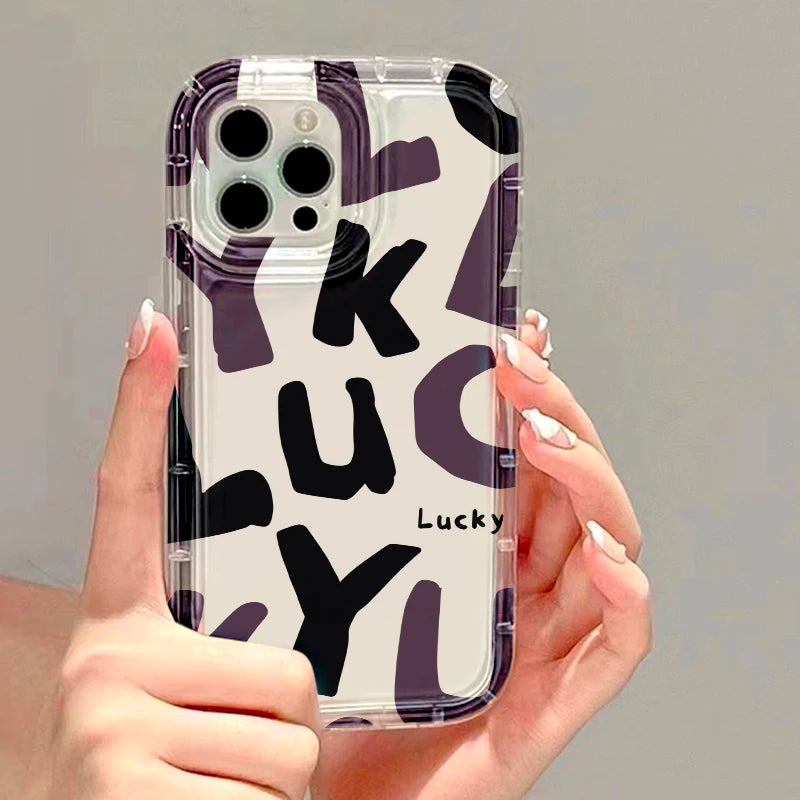 Fundas de teléfono transparentes para iPhone 13, Funda para iPhone 17 Air 16e 15 16 12 11 14 13 Pro Max, Funda de silicona suave con corazón de amor a prueba de golpes