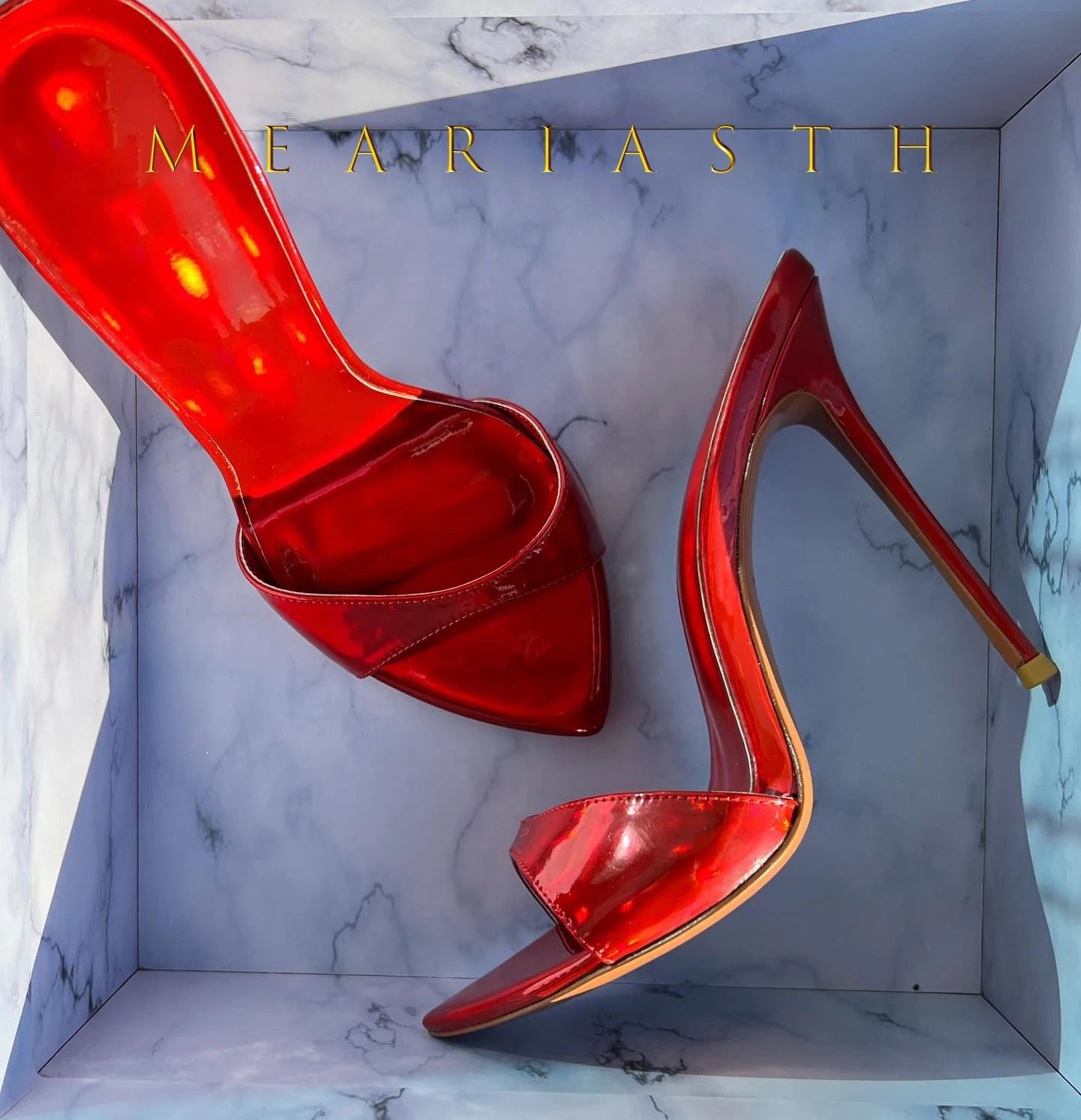 2025 Peep Toe Sexy verano mujer mulas bombas sandalias elegante súper fino tacones altos mula Oficina señora zapatos de fiesta zapatillas sandalias