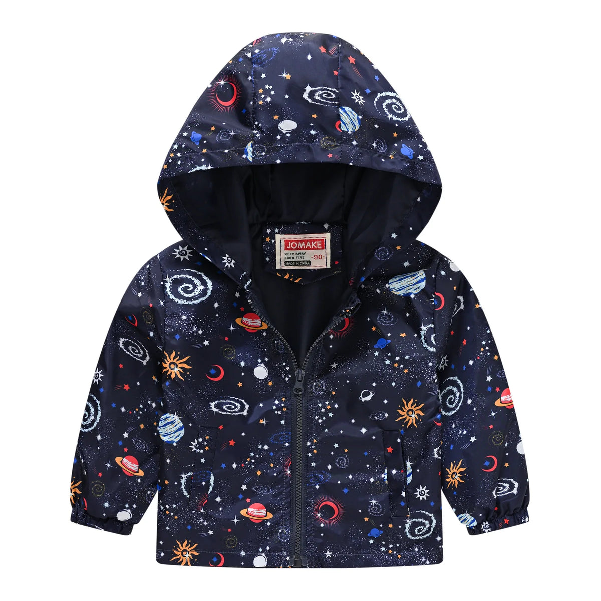 Chaqueta impermeable con capucha para niños y niñas, cortavientos con cremallera y estampado de dinosaurio de dibujos animados, a la moda, novedad