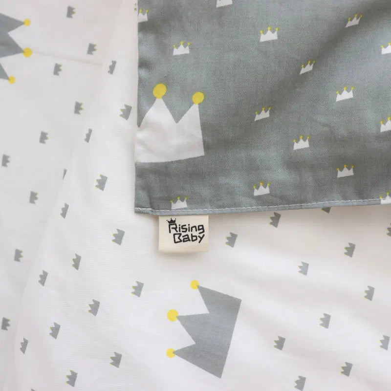 Juego de cama para cuna de bebé, ropa de cama de algodón, kit de cuna para niño y niña, incluye funda de almohada, funda nórdica, decoración para habitación de niños, 3 uds.