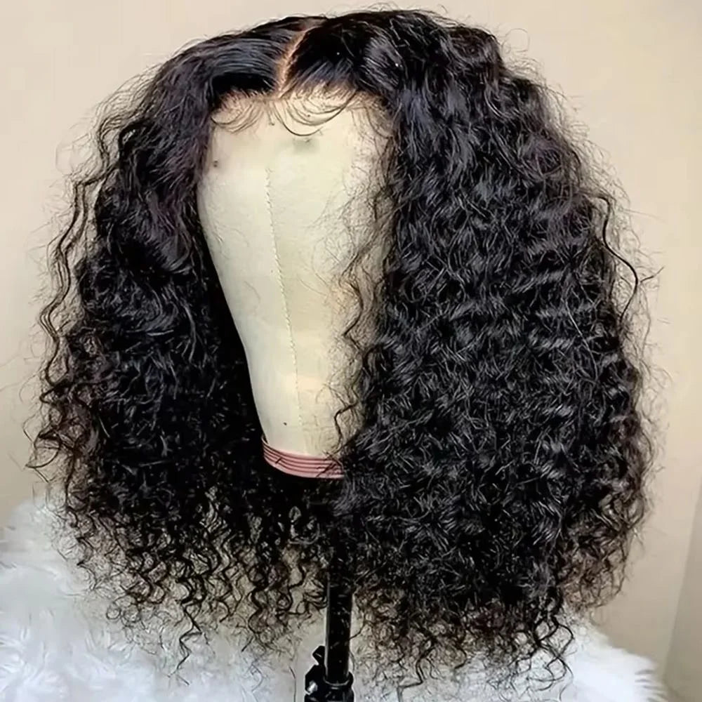 Vietnamese 13x4 Curly Lace Front Wig Short Bob Frontal Wig Deep Water Wave 2x6 4x4 5x5 HD Lace Closure Wig For Women PrePlcuked