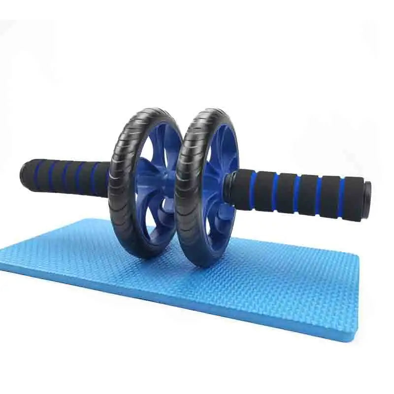 Rodillo Abdominal Silencioso de Doble Rueda - Hecho de PVC y Acero Inoxidable, Adecuado para Entrenamiento de Fuerza del Core y Entusiastas del Fitness, Rodillo para Músculos Abdominales, Equipo de Ejercicio
