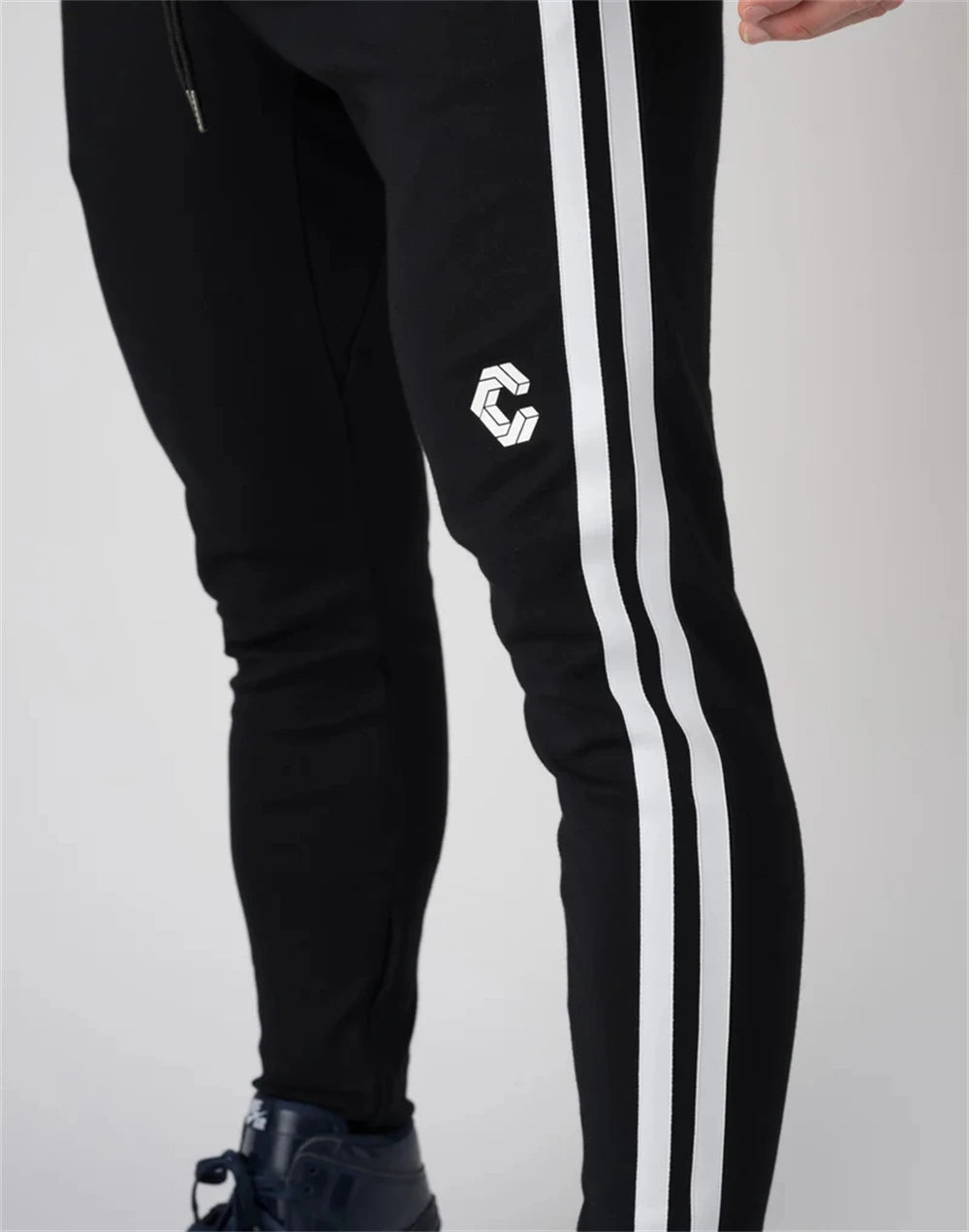 Corons 2024, pantalones de chándal a rayas laterales para hombre, pantalones de algodón para entrenamiento de gimnasio, pantalones pitillo informales a la moda para hombre