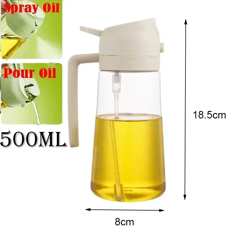 Botella pulverizadora de aceite, pulverizador de aceite de oliva, dispensador de cocina de plástico, Camping, hornear, vinagre, pulverizador de soja, accesorios de cocina
