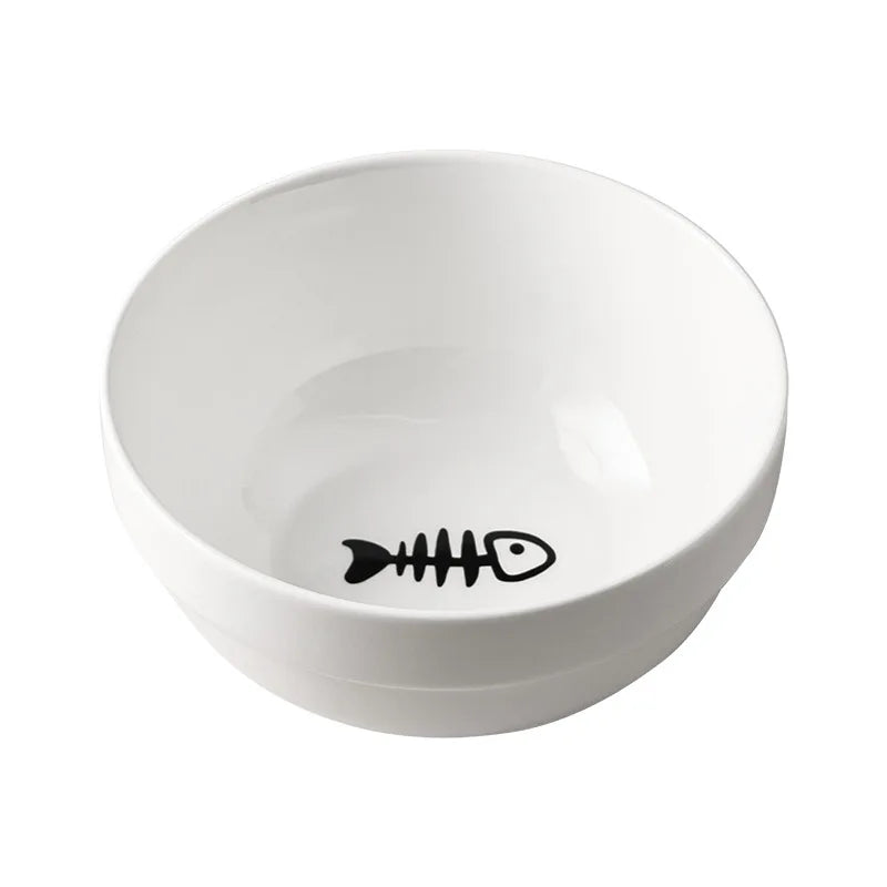 1-3 uds protección Cervical creativa suministros para mascotas tazón doble de cerámica para gatos tazón de cerámica para gatos tazón de comida tazón de comida para perros agua potable tazón de comida