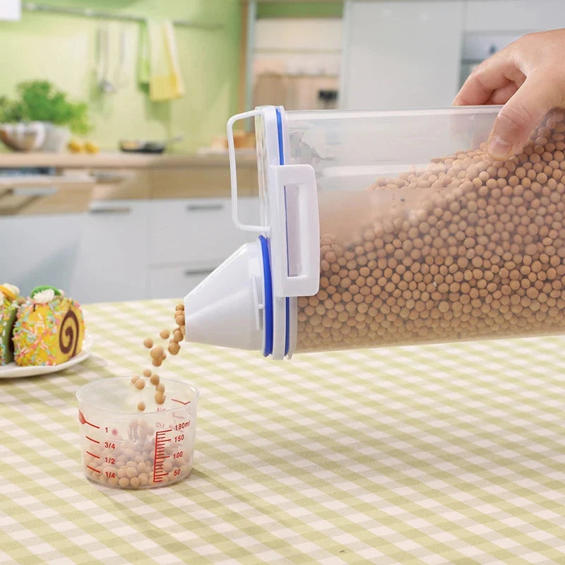 Contenedor de Almacenamiento de Alimentos para Mascotas Hermético de Primera Calidad, Gran Capacidad y Fácil de Limpiar, Diseño Elegante y Duradero para Perros y Gatos