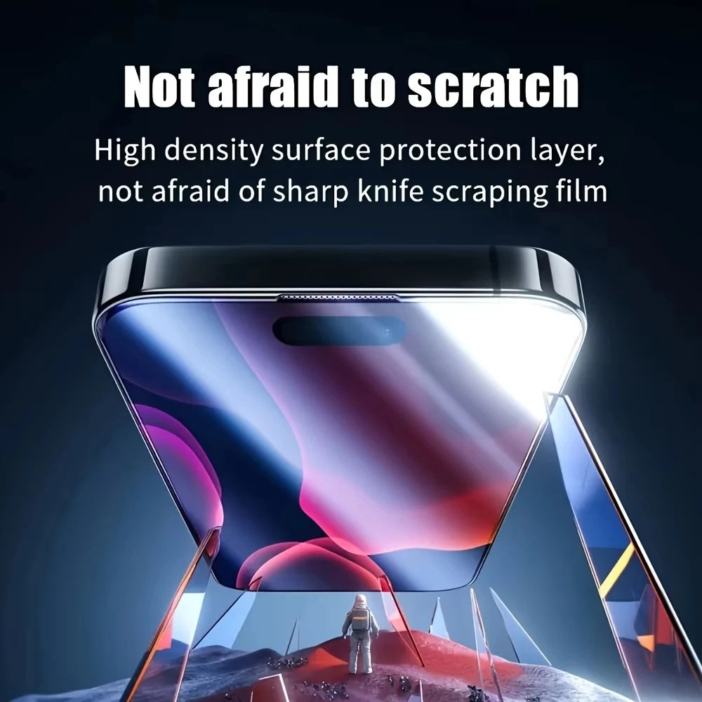 Protector de Pantalla HD de Fácil Instalación para iPhone 17 Pro Max 15 16 13 11 14 16e 12 Mini XR X Xs 7 8 Plus Air, Vidrio Templado (1-5 Unidades)