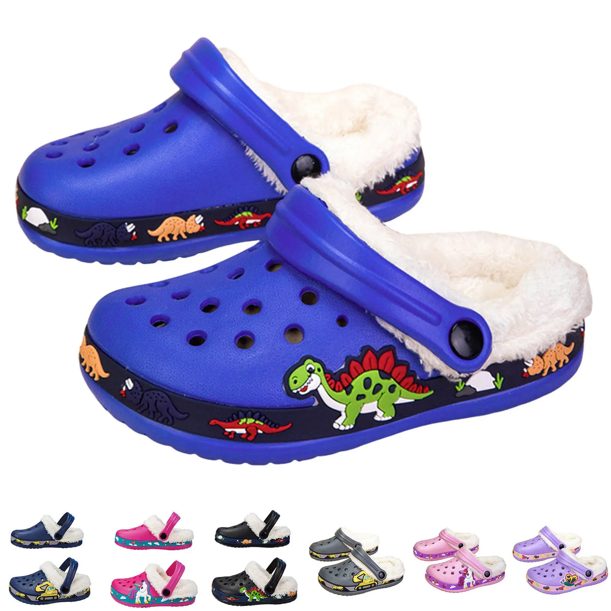 Zuecos de EVA con punta cerrada para niños, con dibujos animados, para verano, antideslizantes, con suela suave y transpirable, para bebés, niños y niñas, para interiores, exteriores y playa.