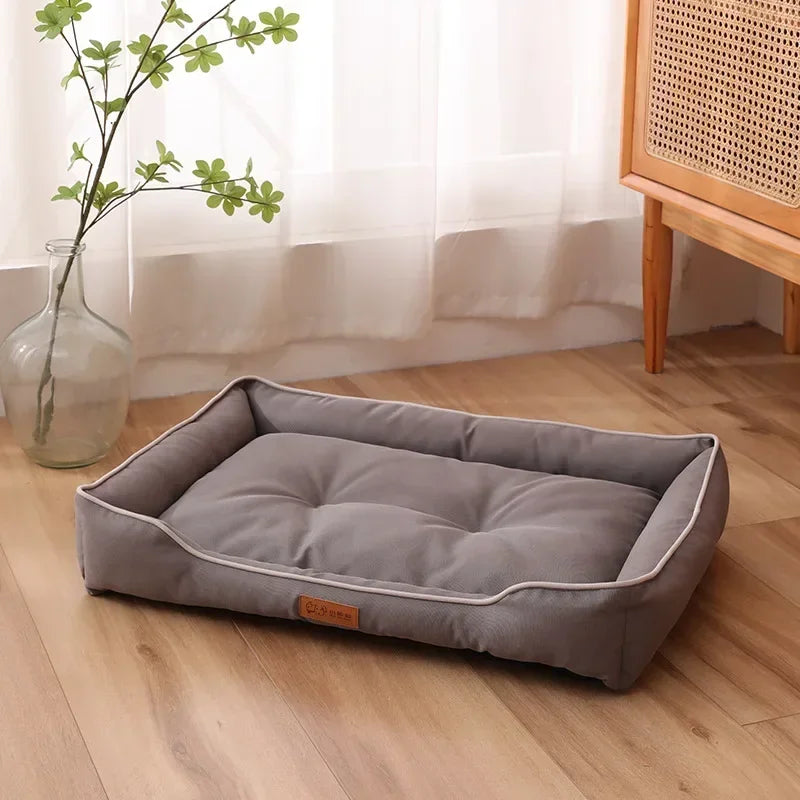 Cama para perros, camas para perros de compañía, relleno de algodón PP grueso para las cuatro estaciones, resistente a mordeduras, impermeable, estera Oxford 600D, accesorios para perros