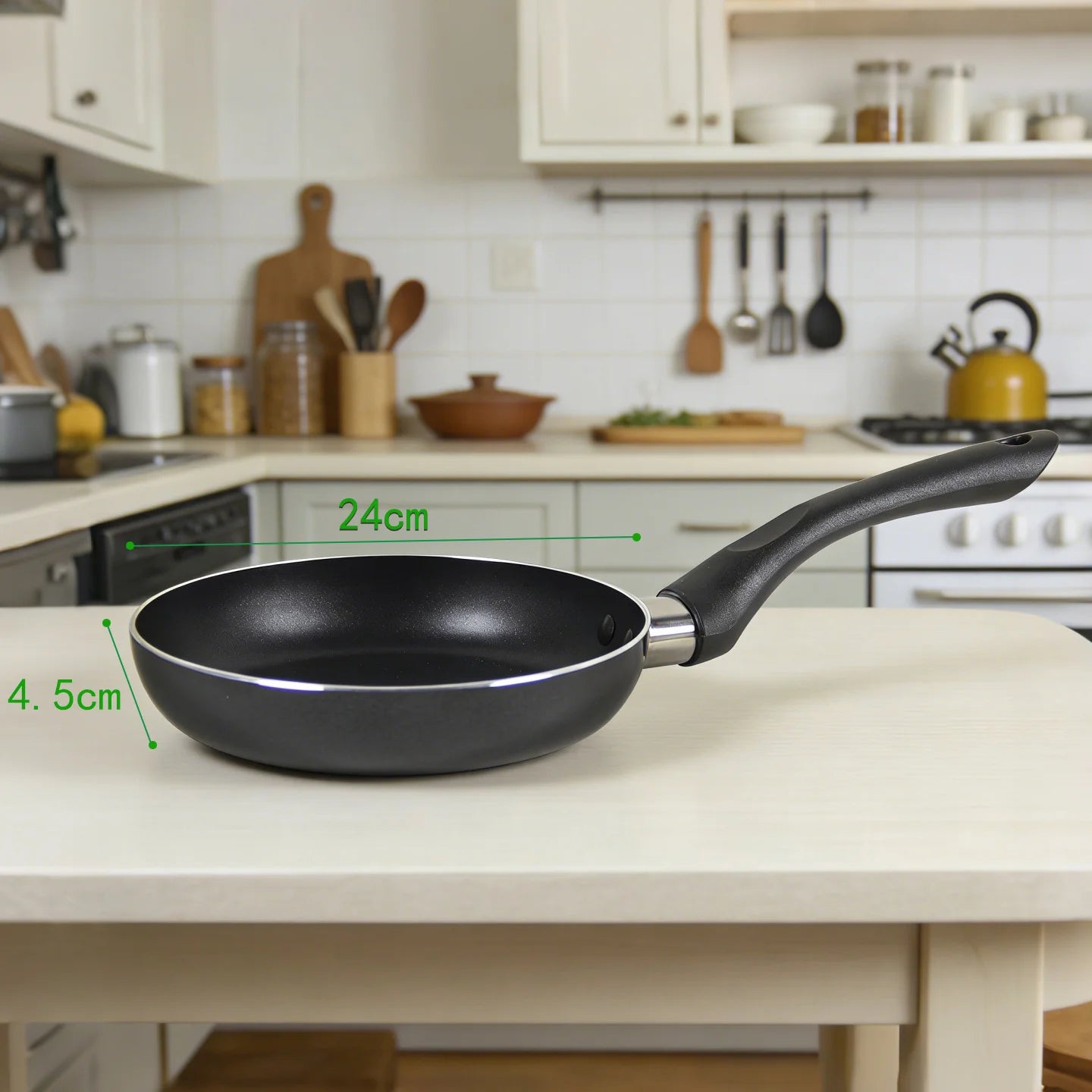 Sartén Antiadherente Multiusos (16-30 cm), Compatible con Todas las Estufas, Aluminio Antiadherente |   Sartén de Cocina Versátil