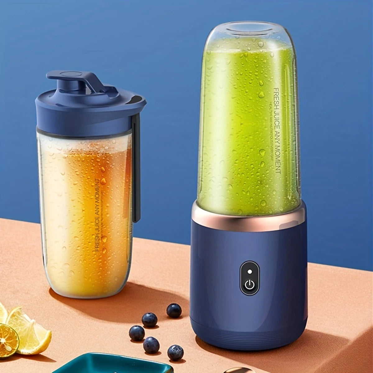 Licuadora Portátil Eléctrica con 6 Cuchillas, Multifuncional, para Jugos, Smoothies, Hielo y Procesamiento de Alimentos