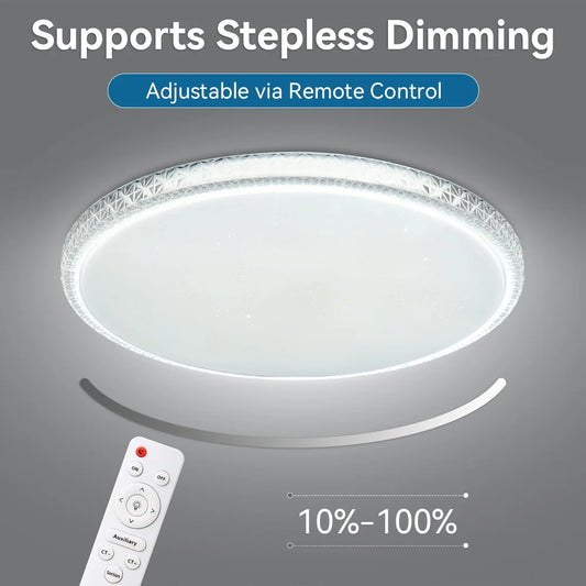 Lámpara de techo con control remoto, lámpara led para dormitorio, lámparas de techo grandes, luces Led con control remoto, luces led regulables