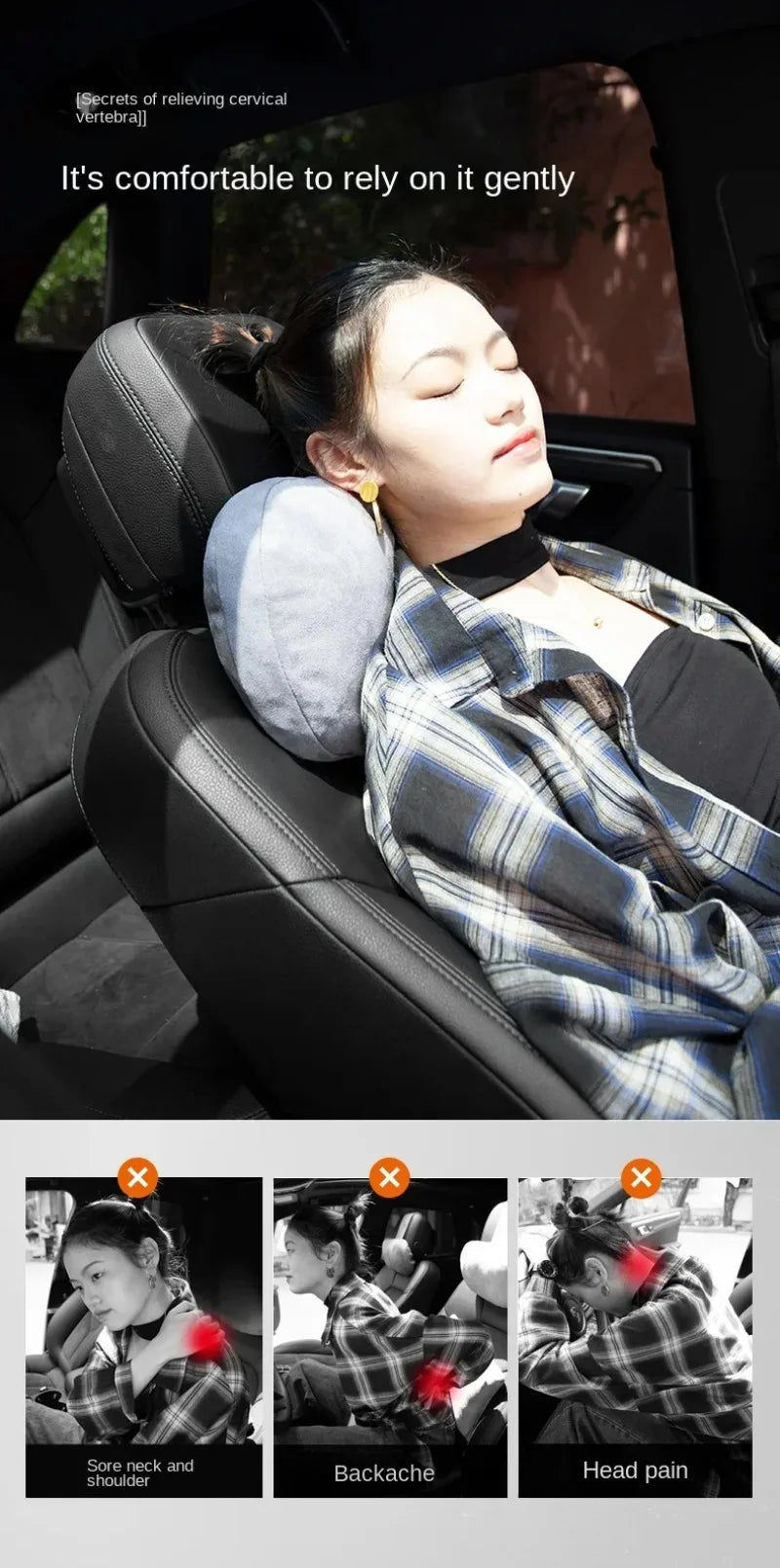 1/2 Uds reposacabezas de coche soporte para el cuello asiento/Clase de diseño Maybach suave Universal ajustable almohada de coche cojín de descanso para el cuello de alta calidad