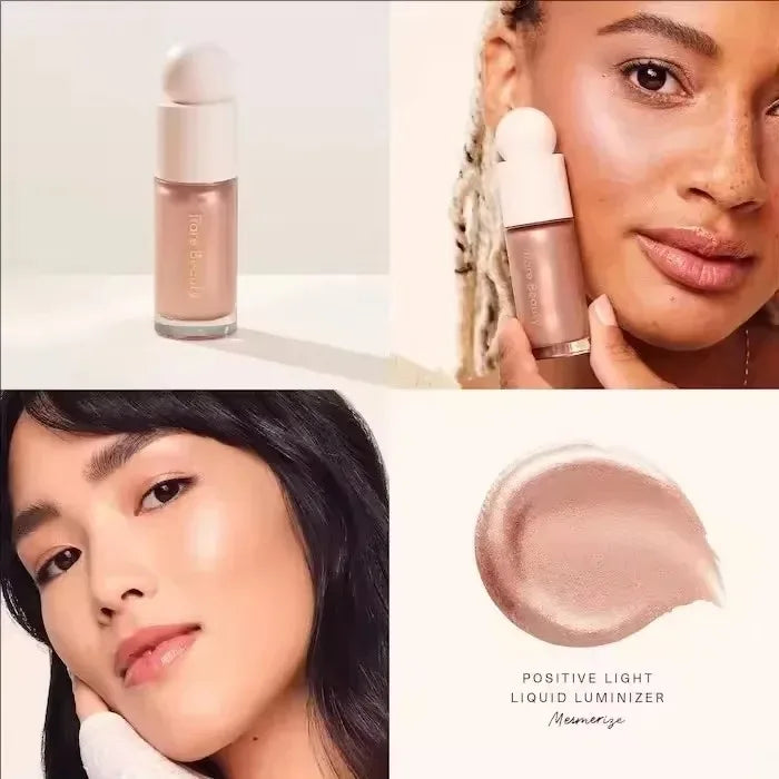 Rubor Líquido Rare Beauty, Acabado Transparente y Luminoso, Duradero, Fácil de Difuminar, Multiusos, Tinte para Mejillas y Labios, Portátil, Maquillaje Suave, Regalo para Chicas