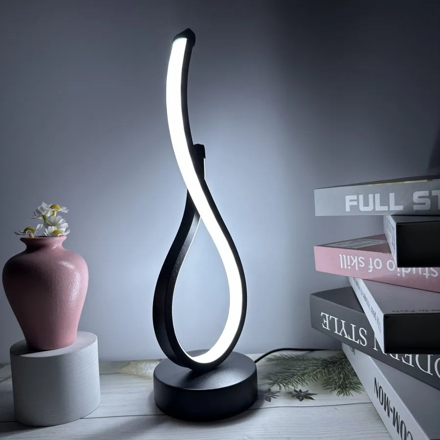 Lámpara de mesa LED para dormitorio, luz nocturna creativa para restaurante, cafetería, Lámpara decorativa luminiscente
