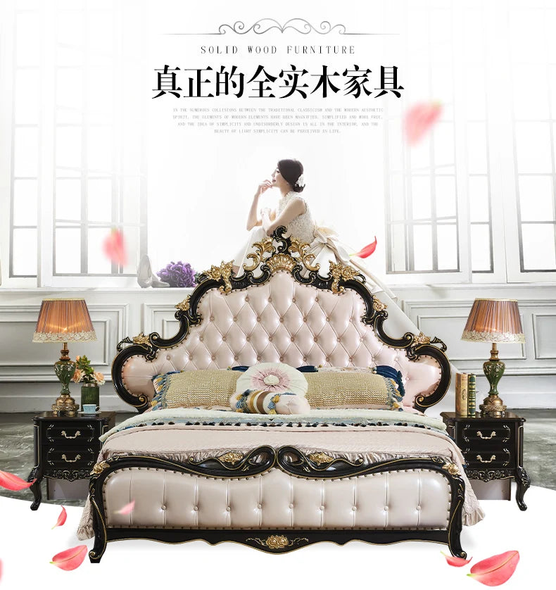 Diseño de cama único para boda, organizador seguro de alta calidad, estética de cama de moda, Muebles gemelos cómodos, Muebles de dormitorio