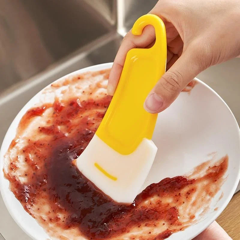 Espátula de limpieza, raspador de cocina, cepillo raspador de hoja suave, sartén sucia, olla, platos, herramientas de limpieza, herramienta de cocina para hornear, utensilio de cocina