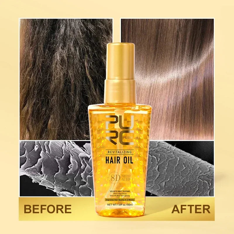 Aceite de argán marroquí, aceite nutritivo para el cabello, suero suavizante para el cabello suave, reparación de Frizz dañado, tratamiento para el cabello seco, cuidado del cabello