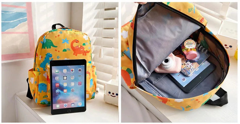 Mochila para niños pequeños, mochila preescolar ligera con bonitos dibujos, mochila de viaje para niño y niña