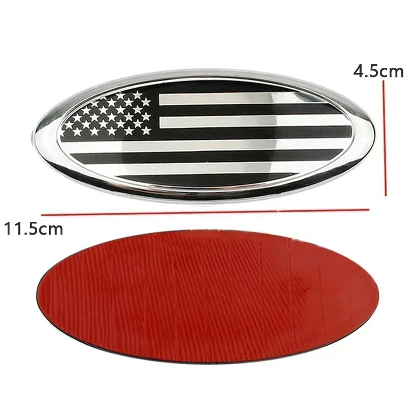 Emblema de coche ABS de 115x45mm para capó delantero y trasero, accesorios para Focus, Fiesta, Mondeo, F150, Ranger, Fusion, Kuga