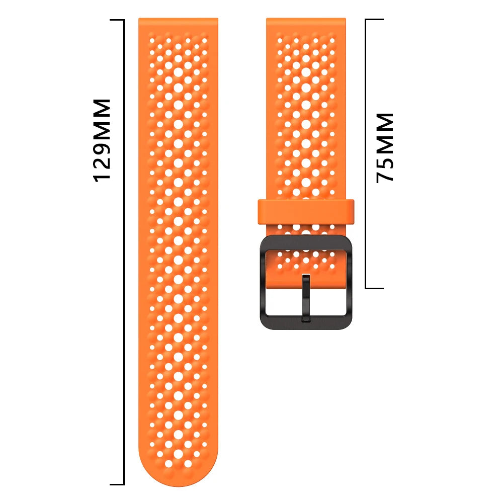 Correa de 22mm para Garmin Forerunner 570 47mm 265 255 M correa de reloj para Garmin Venu 3/Vivoactive 4 pulsera deportiva de silicona transpirable
