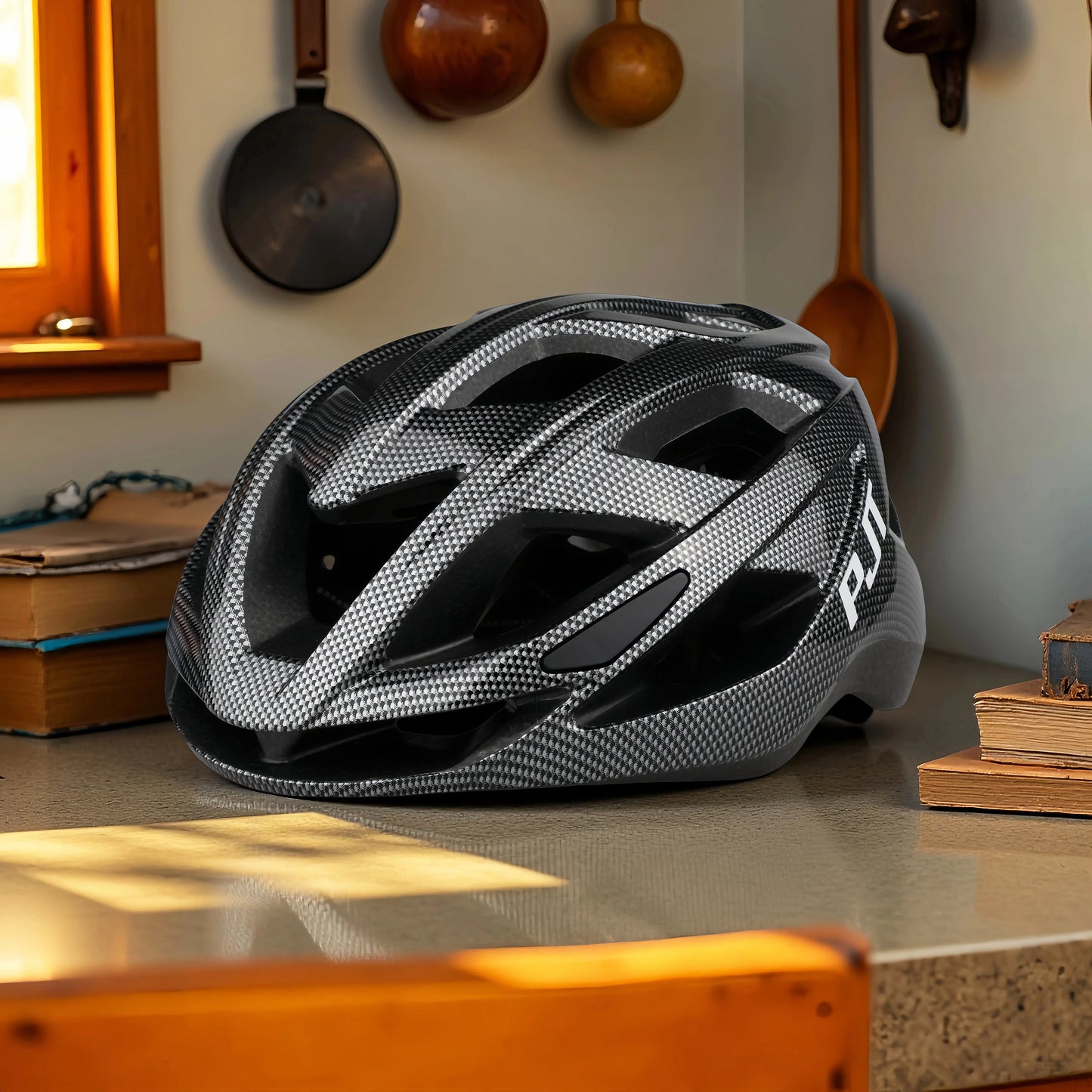 PJT-casco de ciclismo para hombre y mujer, casco ultraligero moldeado integralmente para bicicleta de montaña y carretera