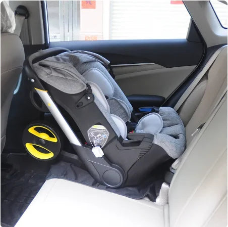 Cochecito de bebé 4 en 1 con asiento de coche, cochecito de bebé plegable con paisaje alto, cochecitos para recién nacidos, carrito 3 en 1