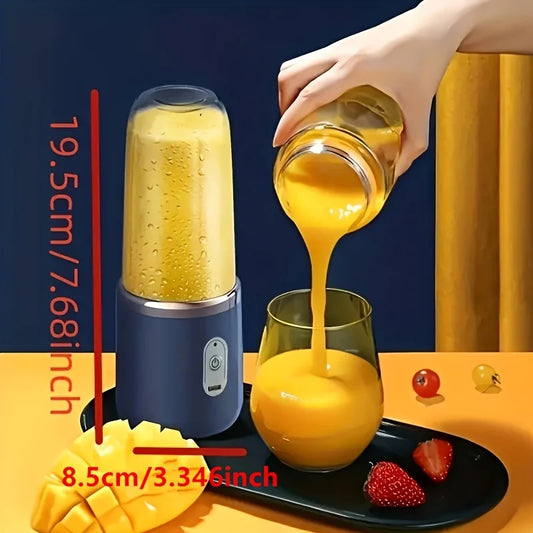 Licuadora Portátil Eléctrica con 6 Cuchillas, Multifuncional, para Jugos, Smoothies, Hielo y Procesamiento de Alimentos