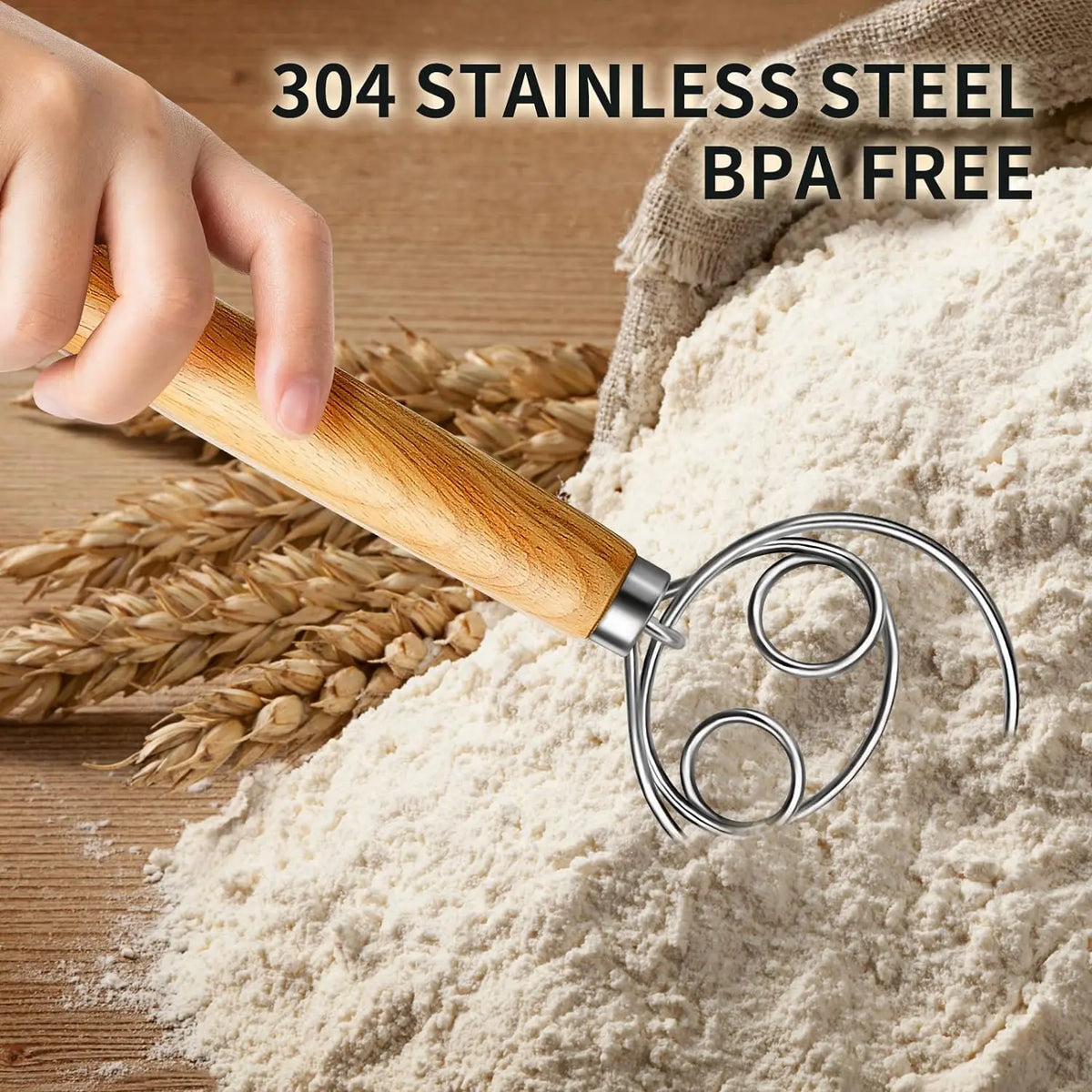 Juego de cestas para probar pan Banneton, cestas Banneton ovaladas de 10 ", suministros para hornear pan de masa fermentada con pan cojo, batidor de masa, C
