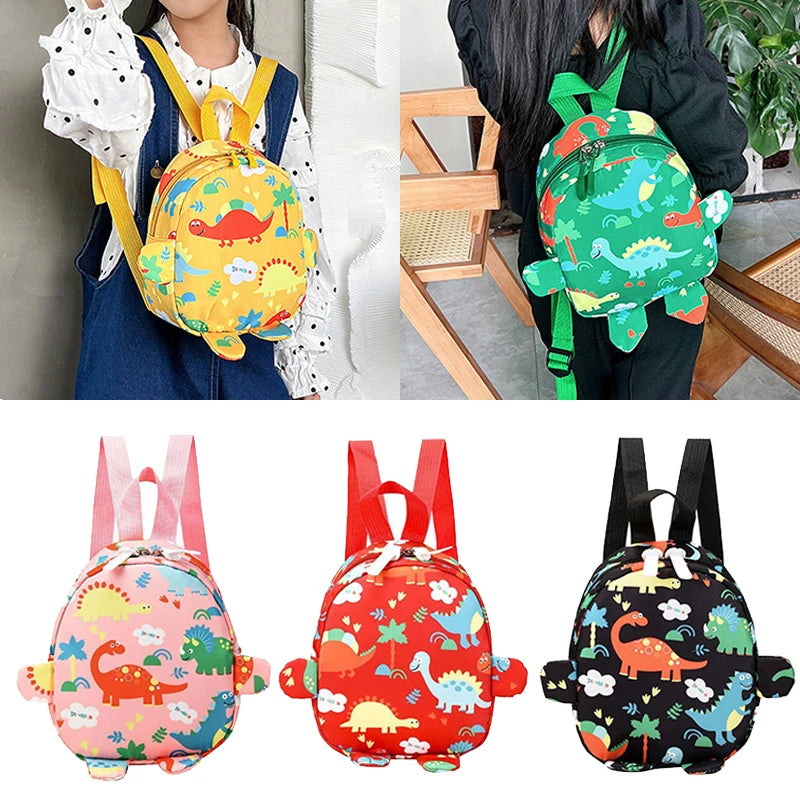 Bolsa bonita para niños, mochilas escolares con dibujos de dinosaurios para niños, mochila de viaje para exteriores preescolar para guardería, antipérdida