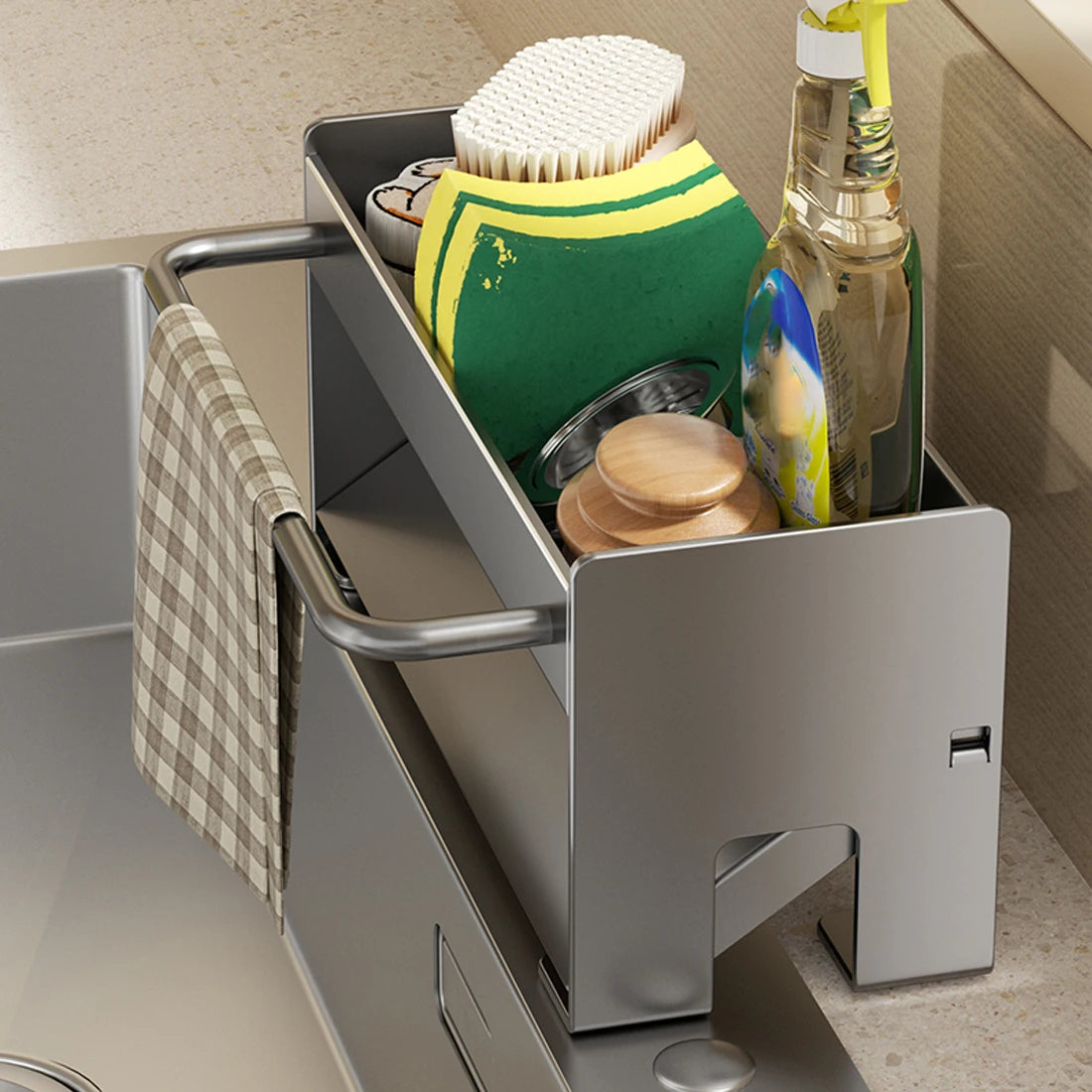 Soporte para fregadero de cocina, soporte para esponja, escurridor de platos, organizadores, accesorios de almacenamiento, estante, organizador de almacenamiento, estante de secado de platos, aparatos