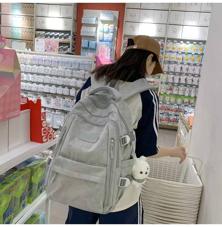 High-looking Backpack for Girls Lightweight and Large-capacity Schoolbag for Middle and High School Students Casual backpacks 배낭